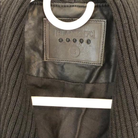 Blank NYC sweater/leather jacket - Picture 3 of 4